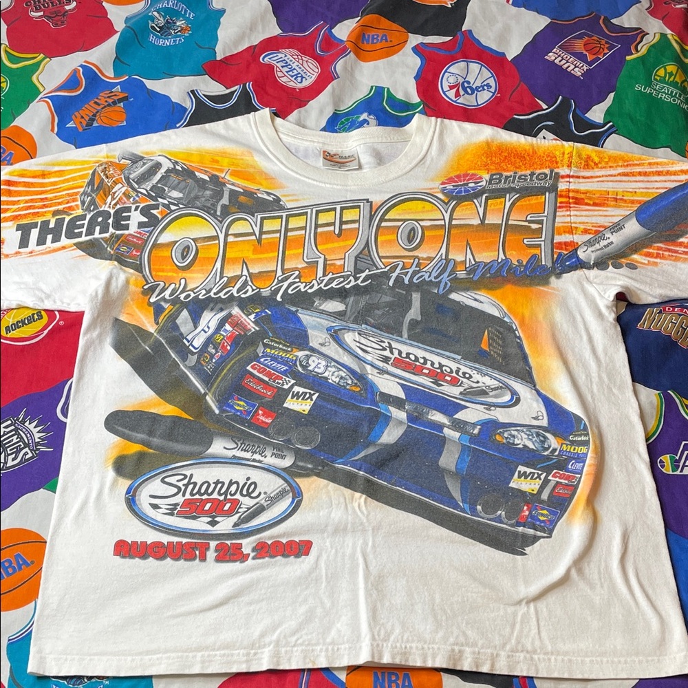 Vintage 2007 NASCAR Bristol Speedway AOP Shirt
